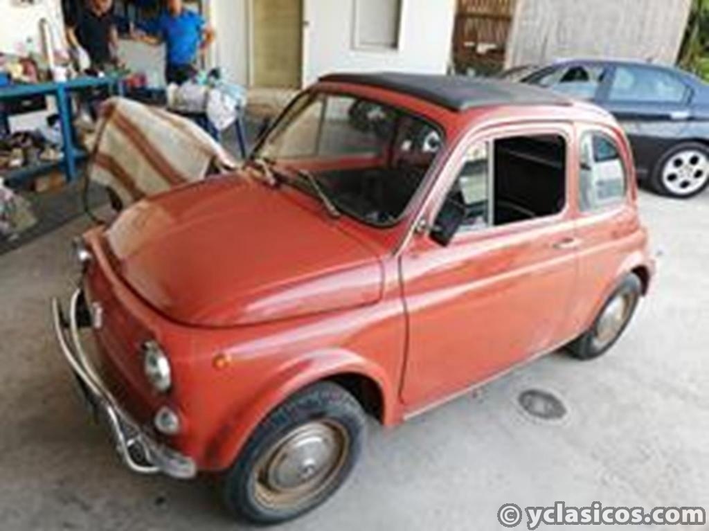 1972 Fiat 500 L Naranja con enganche de remolque - Nunca restaurado